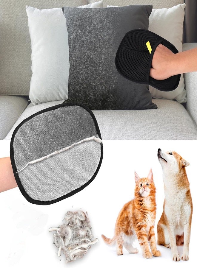 ZURITY Pet Hair Removal Tool, Electrostatic Pet Hair Remover, Static Removal Gloves for Pet Hair, Dog and Cat Hair Remover Gloves Set for, Clothes, Car, Carpet, Bed, Furniture, (Pack Of 2) - Image 2